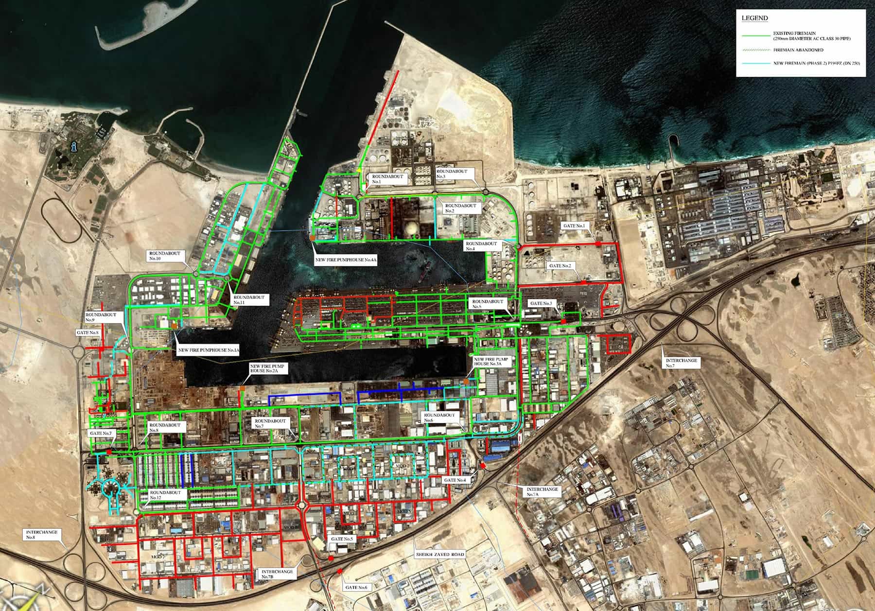 Extension of Fire Main at Jafza North